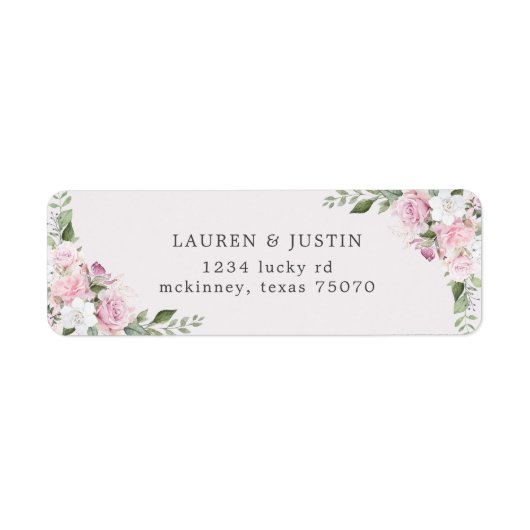 Rose | Rücksendeadresse (Vorne)