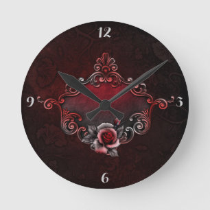 *Rose - Runde (mittlere) Uhr