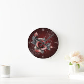 Rose - Runde Uhr (Zuhause)