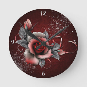 Rose - Runde Uhr