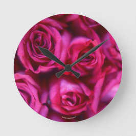 Rose Runde Wanduhr