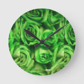 Rose Runde Wanduhr (Vorderseite)