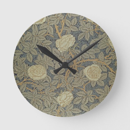 "Rose" Runde Wanduhr (Vorderseite)