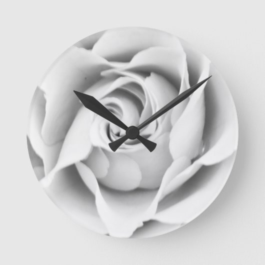 Rose Runde Wanduhr (Vorderseite)