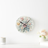 Rose Runde Wanduhr (Zuhause)