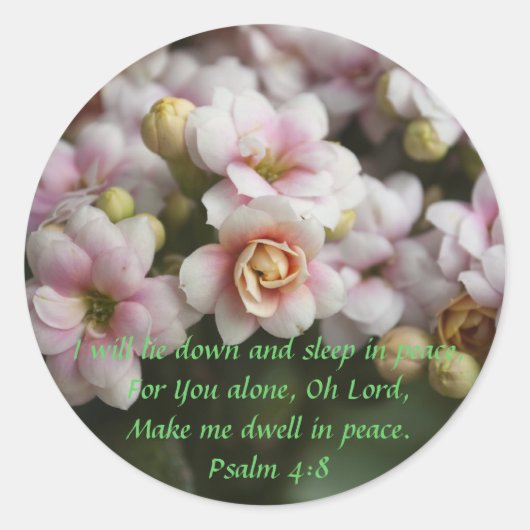 Rose Runder Aufkleber (Vorderseite)