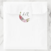 Rose Runder Aufkleber (Tasche)