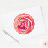 Rose Runder Aufkleber (Umschlag)