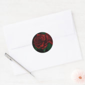 Rose Runder Aufkleber (Umschlag)