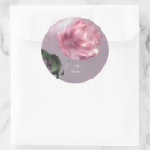 Rose Runder Aufkleber (Tasche)
