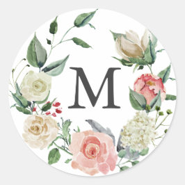 Rose Runder Aufkleber