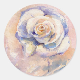 Rose Runder Aufkleber
