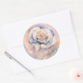 Rose Runder Aufkleber (Umschlag)