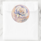 Rose Runder Aufkleber (Tasche)