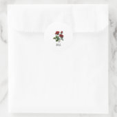 Rose Runder Aufkleber (Tasche)