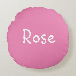 Rose Rundes Kissen