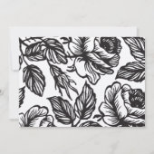 Rose Rustikale Chic Floral Wedding Einladungen (Rückseite)