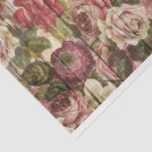 Rose Rustikales Holzdekoupage Seidenpapier (Ausschnitt)