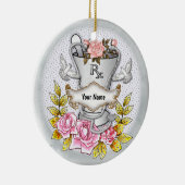 Rose RX Mortar Pestle Keramik Ornament (Rechts)