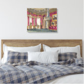 Rose Satin Zeichn Room (zweite Ansicht) Carlton Ho Leinwanddruck (Insitu (Schlafzimmer))