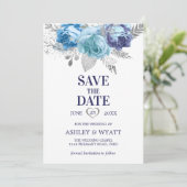 Rose Save The Date (Stehend Vorderseite)