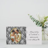 Rose Save The Date (Stehend Vorderseite)