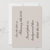 Rose Save the Date (Rückseite)