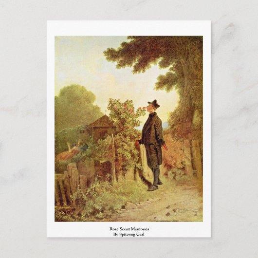 Rose Scent Erinnerungen by Spitzweg Carl Postkarte (Vorderseite)