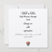 Rose Schädel - Bis zum Tod machen wir Teil Einladung (Rückseite)