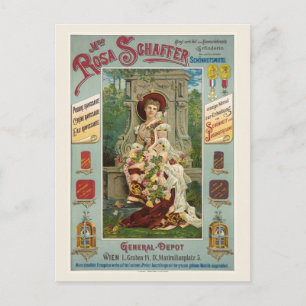 Rose Schaffer Austria Vintage Poster 1890er Postkarte