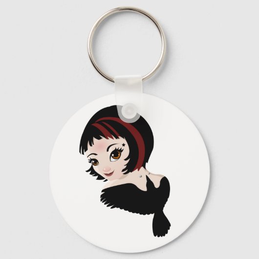 Rose Schlüsselanhänger (Vorderseite)