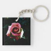 Rose Schlüsselanhänger (Rückseite)