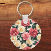 Rose Schlüsselanhänger (Rückseite)