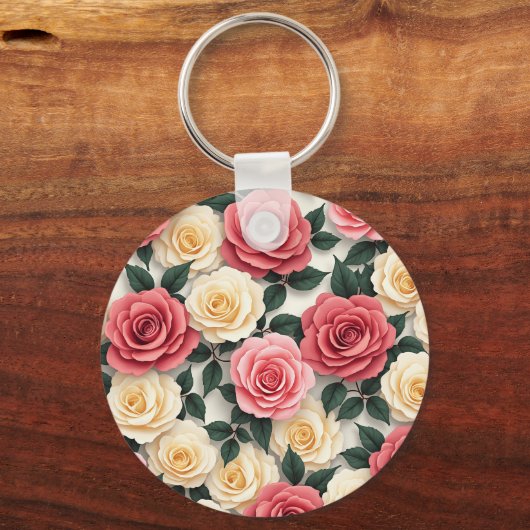 Rose Schlüsselanhänger (Vorderseite)