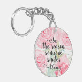 Rose Schlüsselanhänger (Vorderseite links)