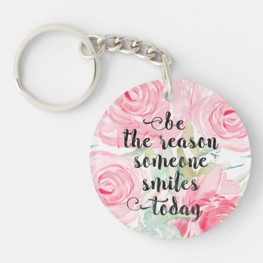 Rose Schlüsselanhänger (Vorderseite)