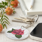 Rose Schlüsselanhänger (Vorderseite rechts)