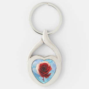 Rose Schlüsselanhänger