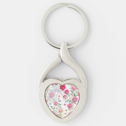Rose Schlüsselanhänger (Vorderseite)