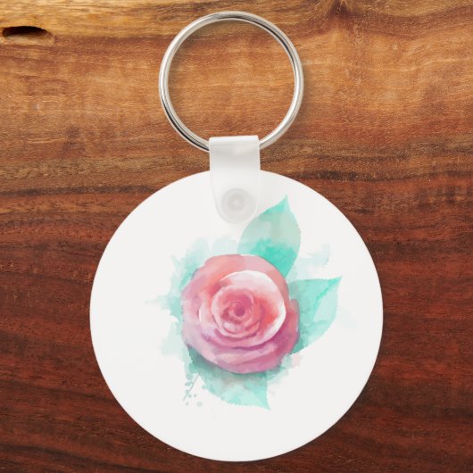 Rose Schlüsselanhänger (Rückseite)