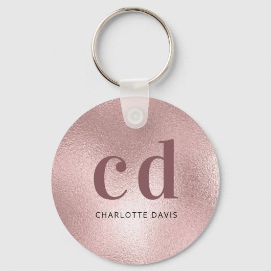 Rose Schlüsselanhänger (Vorderseite)