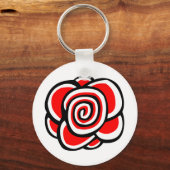 Rose Schlüsselanhänger (Vorderseite)