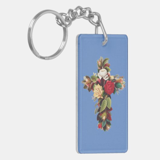 Rose Schlüsselanhänger (Vorderseite links)