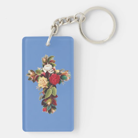 Rose Schlüsselanhänger (Rückseite)