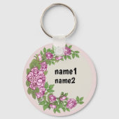 Rose Schlüsselanhänger (Vorderseite)