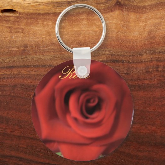 Rose Schlüsselanhänger (Vorderseite)