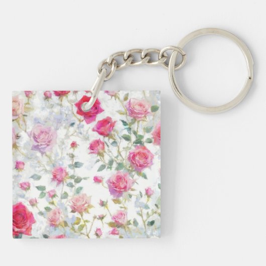 Rose Schlüsselanhänger (Rückseite)