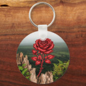 Rose schlüsselanhänger (Vorderseite)