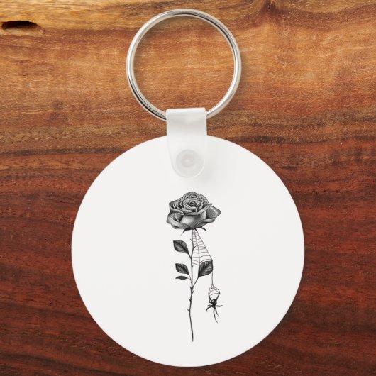 Rose Schlüsselanhänger (Rückseite)