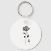 Rose Schlüsselanhänger (Rückseite)